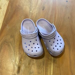 Size 1 purple crocs